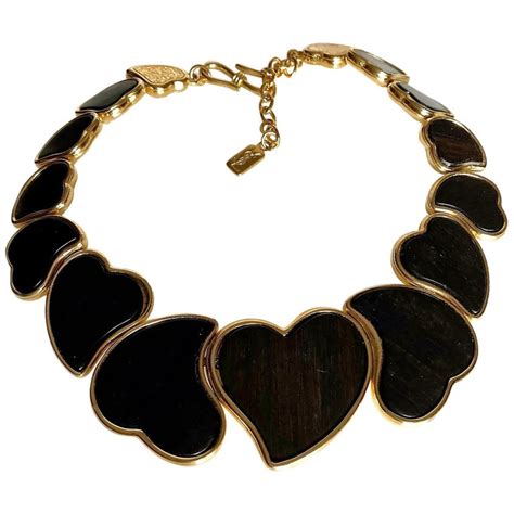 ysl heart choker|Saint Laurent Heart Necklace .